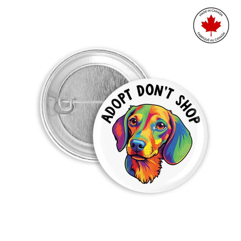 Adopt Don't Shop Pin - Pin - Prickly Cactus Collage