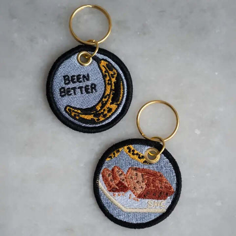 Been Better Banana Embroidered Keychain - Keychain - Stay Home Club