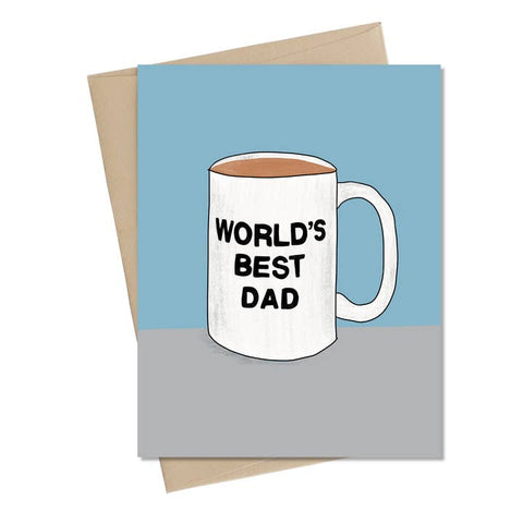 Best Dad Mug Greeting Card - Greeting Card - Little May Papery