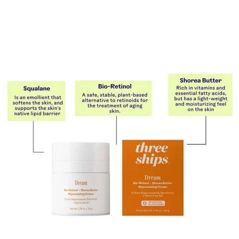 Bio - Retinol Night Cream - Lotion - Three Ships Beauty