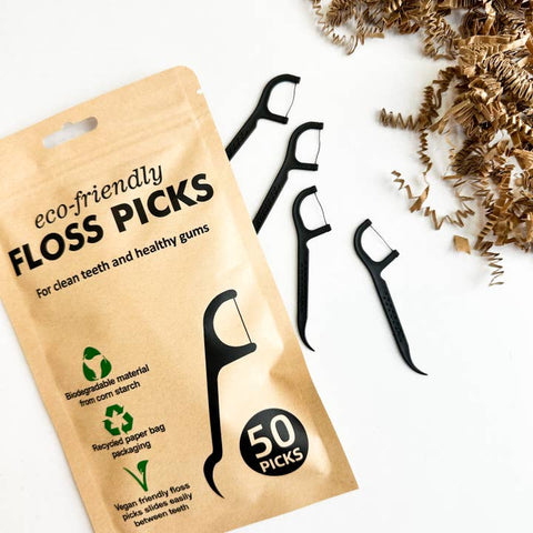 Biodegradable Corn Starch Floss Pick - Toothpaste - The Local Boom Gift Shop