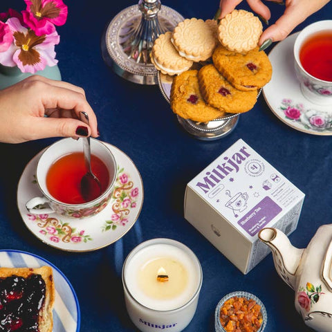 Blueberry Tea Candle - Candle - Milk Jar