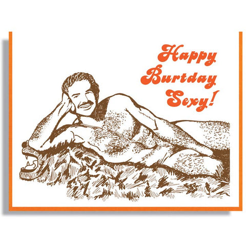 Burt Reynolds Sexy Birthday Card - Greeting Card - Smitten Kitten