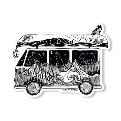 Camper Van Sticker - Sticker - Mountain Mornings