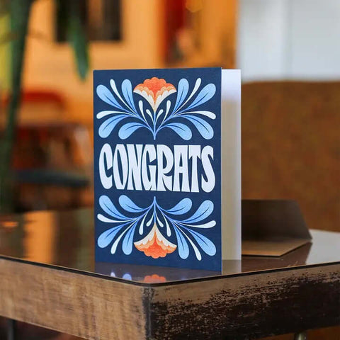 Congrats Greeting Card - Greeting Card - Julie Solvstrom Illustration