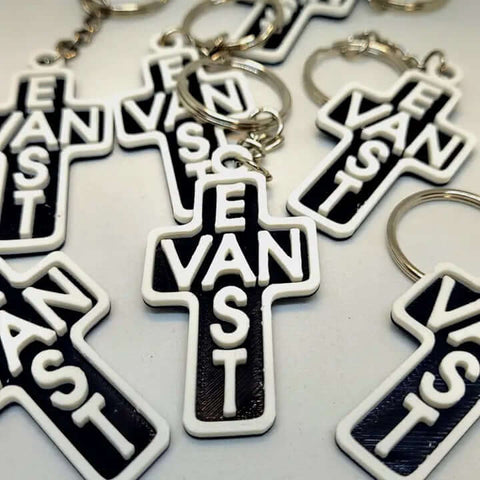 Eastvan Cross Keychain - Keychain - EastVan Bees