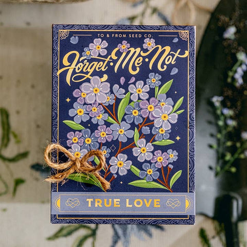 Forget - Me - Not (True Love) - Floriography Seed Packet - Soil - To & From Gift Co.