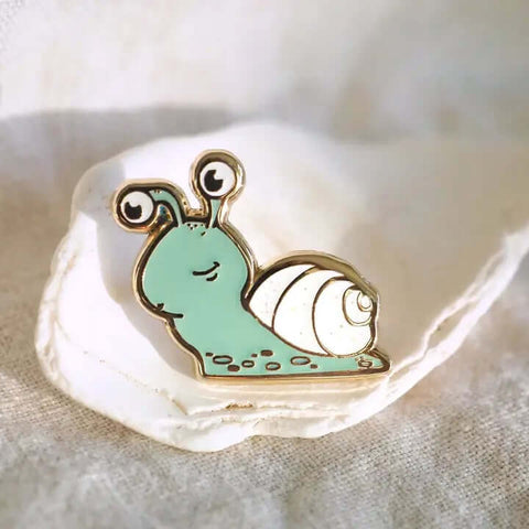 Glow in the Dark Snail Pin - Pin - LanaBetty