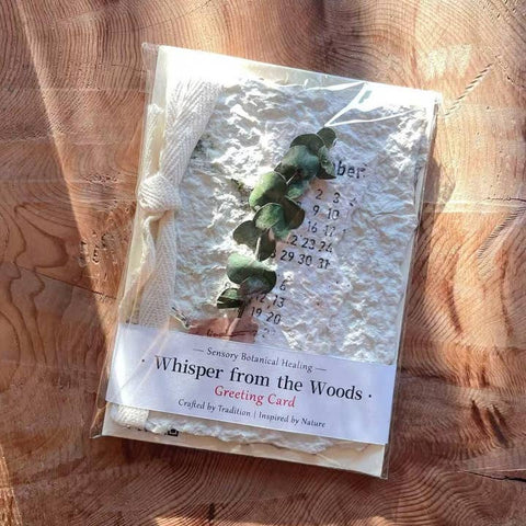 Green Chill Sensory Botanical Eucalyptus Healing Card - Greeting Card - Shine Your Way Studio