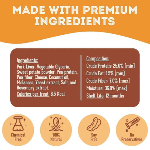 Healthy Bacon Cheeseburger Pet Treats - Dog Food - The Granville Island Pet Treatery