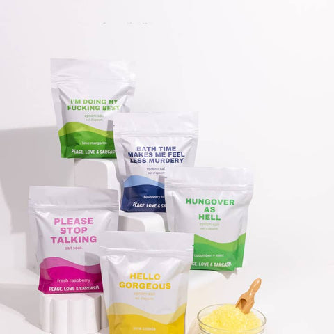 I'm Doing My Fucking Best Salt Soak - Bath Soak - Peace, Love & Sarcasm