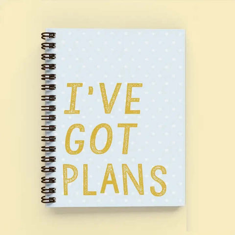 I've Got Plans Notebook - Notebook - Prairie Chick Prints