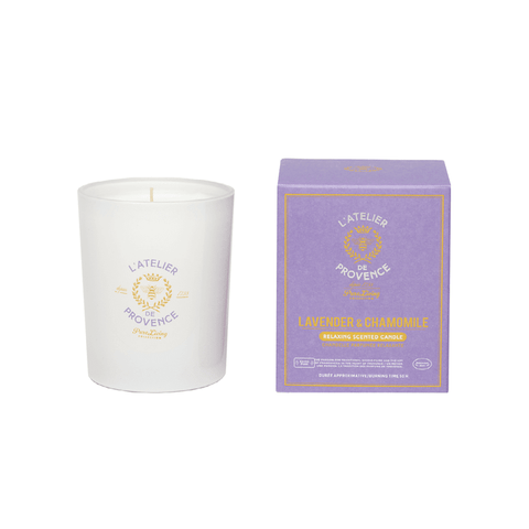 Lavender & Chamomile Relaxing Scented Soy Candle - candle - L'Atelier de Provence