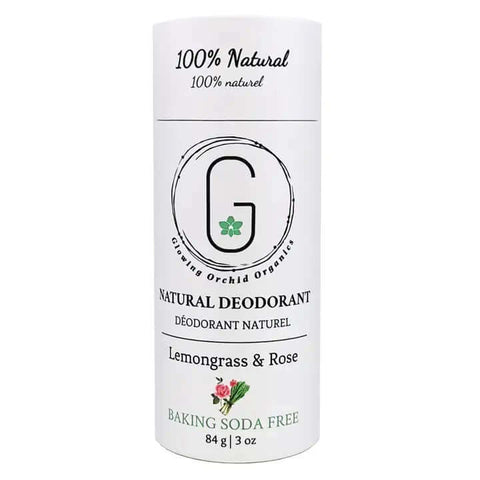 Lemongrass & Rose Deodorant - Deodorant - Glowing Orchid Organics
