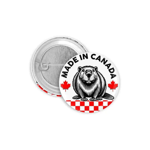 Made in Canada Beaver Pin - Pin - Prickly Cactus Collage
