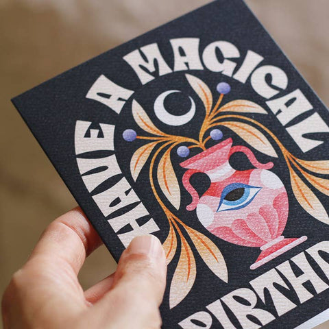 Magical Birthday Greeting Card - Greeting Card - Julie Solvstrom Illustration