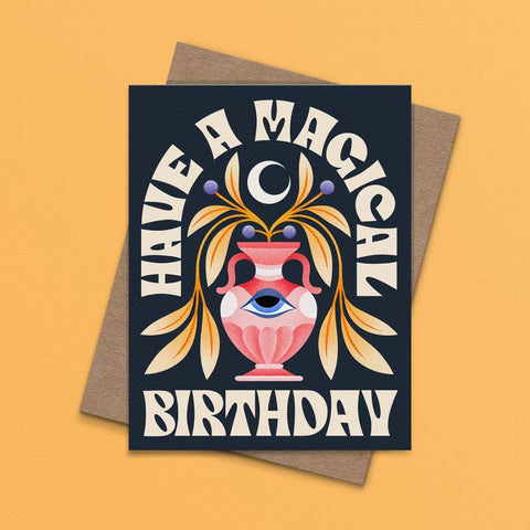 Magical Birthday Greeting Card - Greeting Card - Julie Solvstrom Illustration
