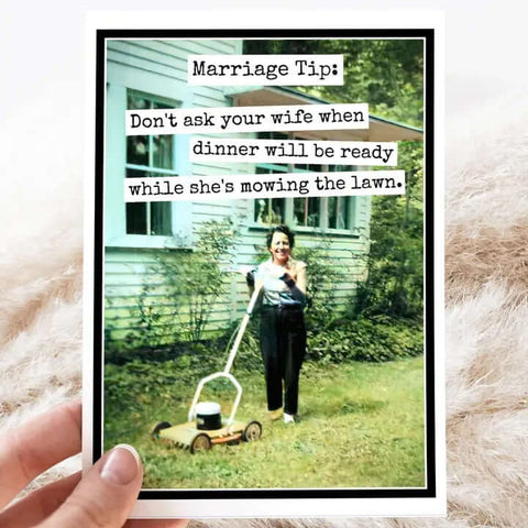 Marriage Tip Greeting Card - Greeting Card - Raven's Rest Studio