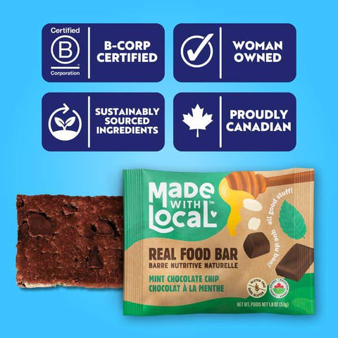 Mint Chocolate Chip | Organic Real Food Bar - Food - Made with Local