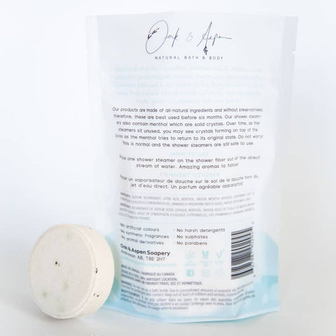 Minty Lemon Shower Steamers - Shower Steamer - Oak & Aspen Soapery