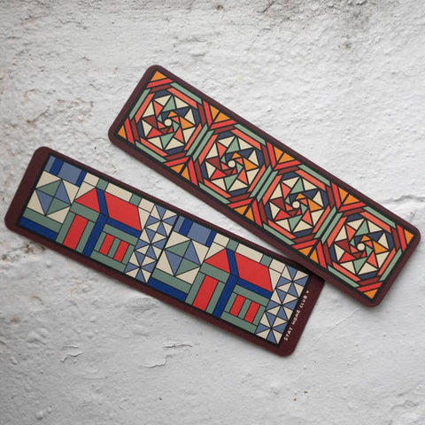 Mixed Patchwork Bookmark - Notebook - Stay Home Club