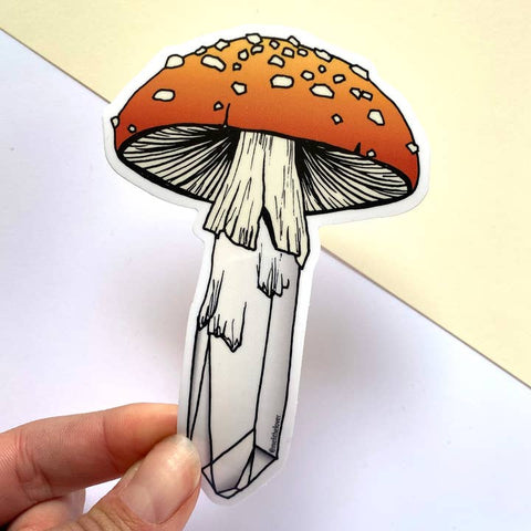 Mushroom Crystal Sticker - Sticker - Meli TheLover