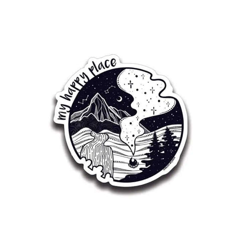 My Happy Place Sticker - Sticker - Mountain Mornings