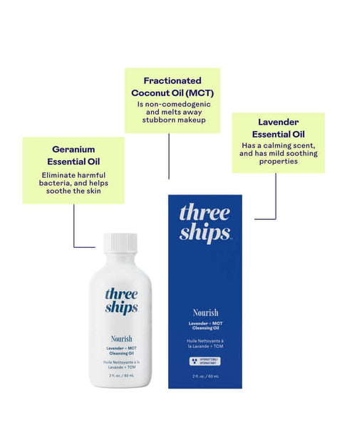 Nourish MCT Cleansing Oil - Cleanser - Three Ships Beauty