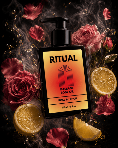 Ritual Massage Oil - Rose + Lemon - Body Oil - Bare Skin Bar
