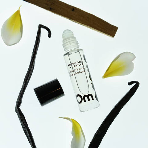 Rosewood Vanilla Scented Roll On - Perfume - Om Organics