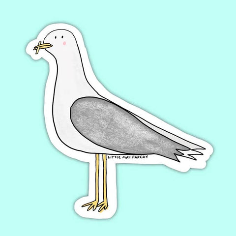 Sammy Seagull Sticker - Sticker - Little May Papery