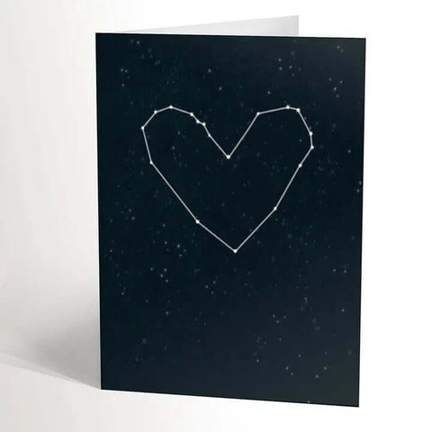 Starry Night Love Card - Greeting Card - Valérie Boivin Illustration