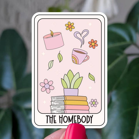 The Homebody Tarot Card Vinyl Sticker - Sticker - Moonlit Creations