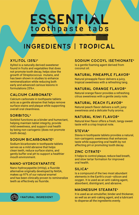 Tropical Toothpaste Tablets - Toothpaste - Essential Toothpaste