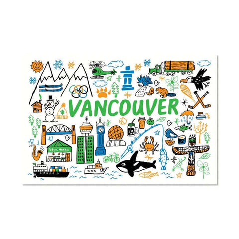 Vancouver Themed Post Card - Postcard - Paperole