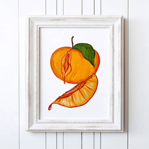 Vulva Peach Art Print - Art Print - Meli TheLover