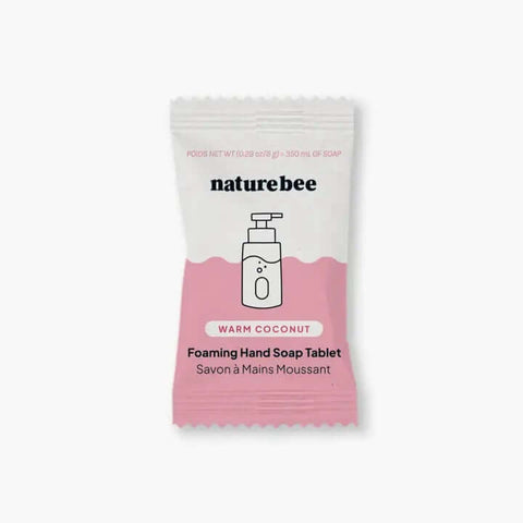 Warm Coconut Foaming Hand Soap Tablet - Hand Soap - Nature Bee