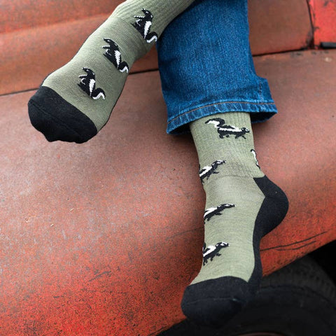 Women's Merino Wool Skunk Socks - Socks - Friday Sock Co.