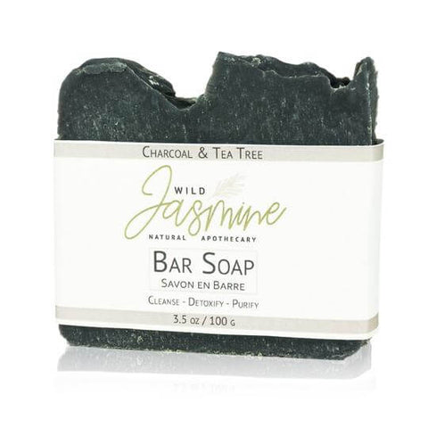 Charcoal & Tea Tree Soap - Soap - Wild Jasmine Natural Apothecary