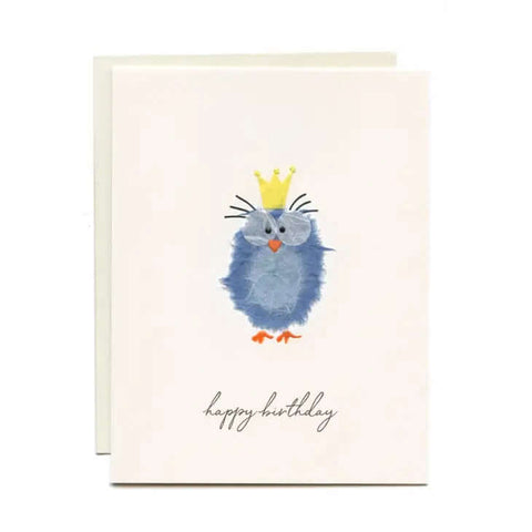 Happy Birthday Blue Bird - Greeting Card - Flaunt Cards
