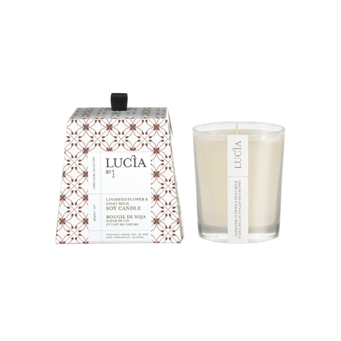 Lucia No.1 Goats Milk and Linseed Candle - Candle - Pure Living