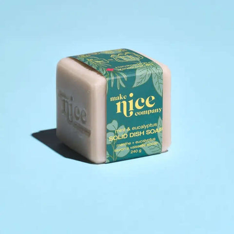 Mint & Eucalyptus Solid Dish Soap - Soap - Make Nice Company