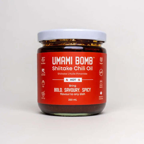 Umami Bomb Shiitake Chili Oil (Hot) - Spread - Vumami Foods
